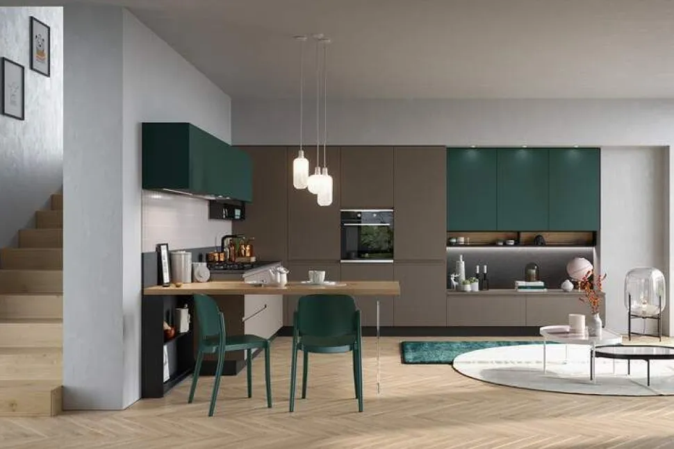 Cucina Moderna Adele Motus ad angolo modulare