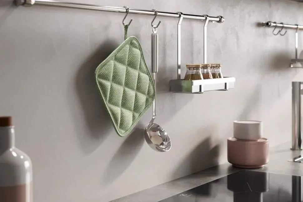 Cucina Moderna Carrera Motus lineare con penisola modulare