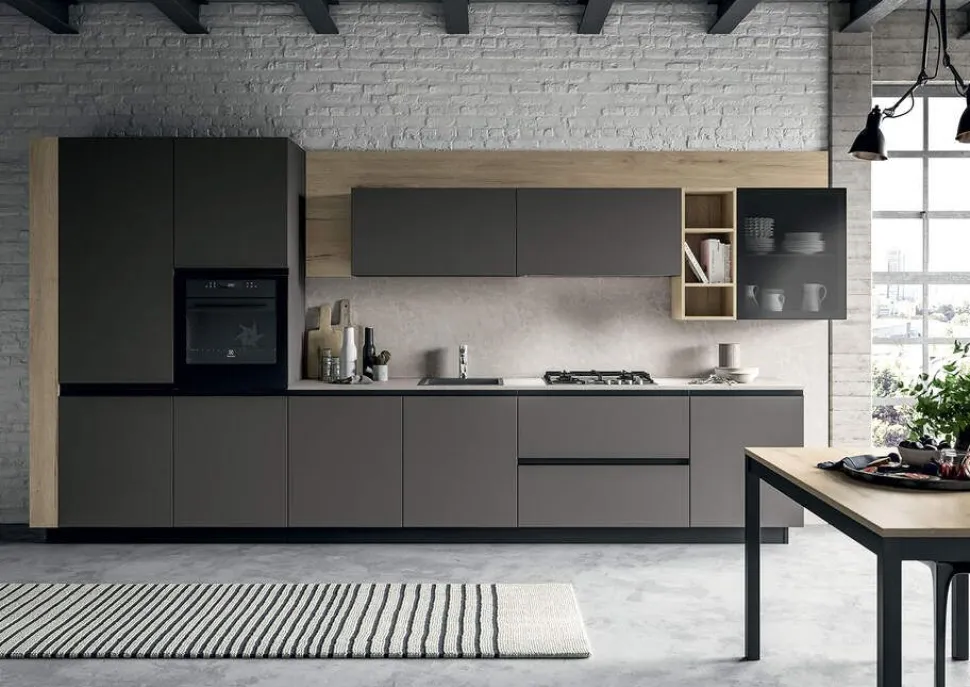 Cucina Moderna Open Like Lineare L.435 personalizzabile