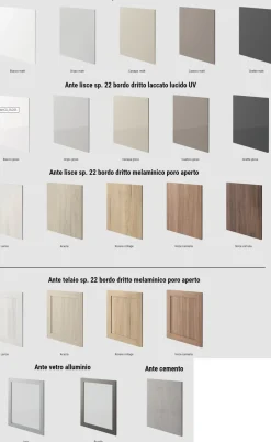 Cucina Moderna Swing Like ad angolo personalizzabile