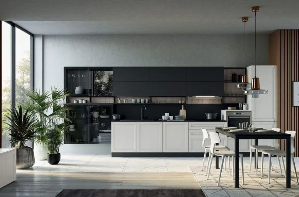 Cucina Moderna Urban Jey lineare modulare