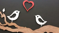 Decorazione in legno LOVE 2 metri comb.5