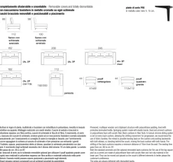 Divano AGATA componibile imbottito disponibile in diversi tessuti SFODERABILE