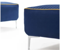 Divano CAPRI componibile imbottito disponibile in diversi tessuti