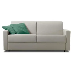 Divano CARMELA trasformabile con materasso disponibile in diversi tessuti