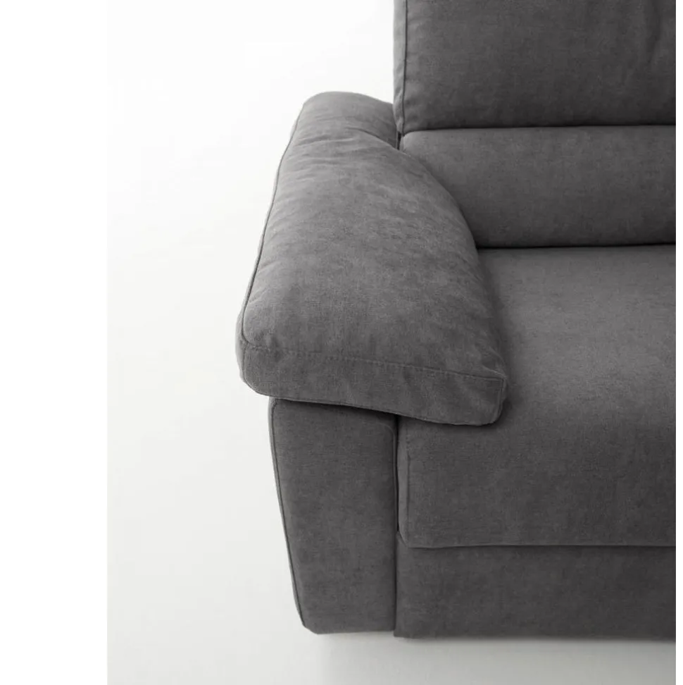 Divano CLIZIA trasformabile con materasso disponibile in diversi tessuti