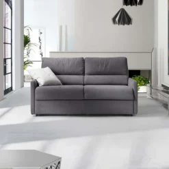 Divano CLIZIA trasformabile con materasso disponibile in diversi tessuti