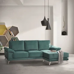 Divano LEMON componibile imbottito disponibile in diversi tessuti