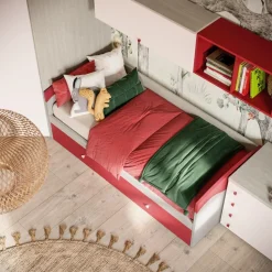 Divano letto ad estrazione Giorgio linea Colorfull disponibile in vari colori