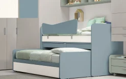 Divano letto 3 posti con scrittoi estraibili disponibile in 26 colorazioni