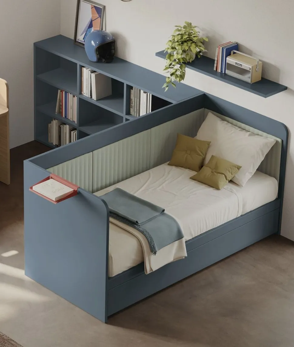 Divano Letto singolo con doppia rete linea Airone disponibile in vari colori