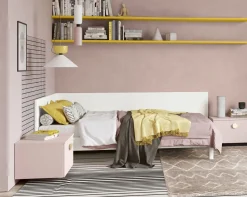 Divano letto singolo disponibile in 3 versioni e 26 colorazioni linea Airone