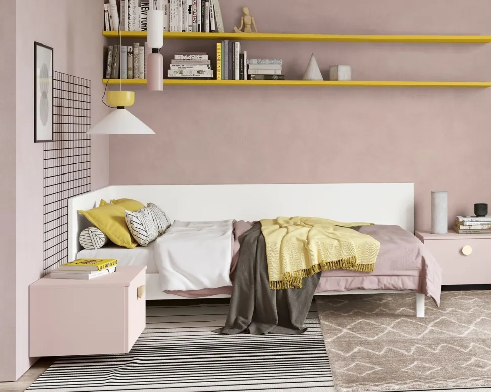 Divano letto singolo disponibile in 3 versioni e 26 colorazioni linea Airone