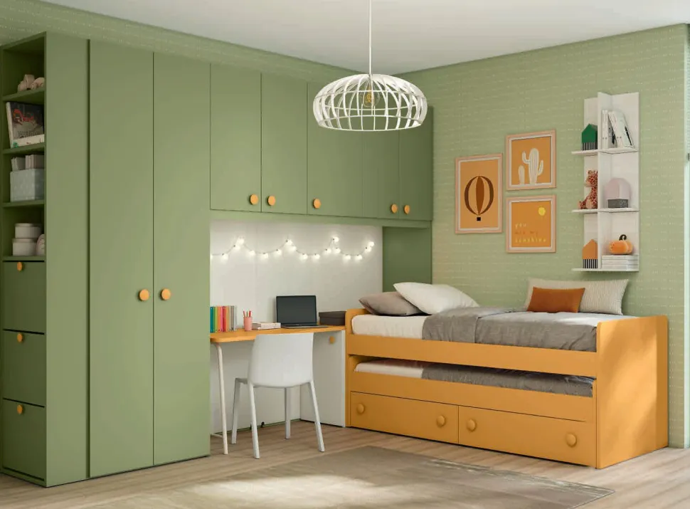 Divano letto singolo 3 posti o con cassettone disponibile in 13 colorazioni