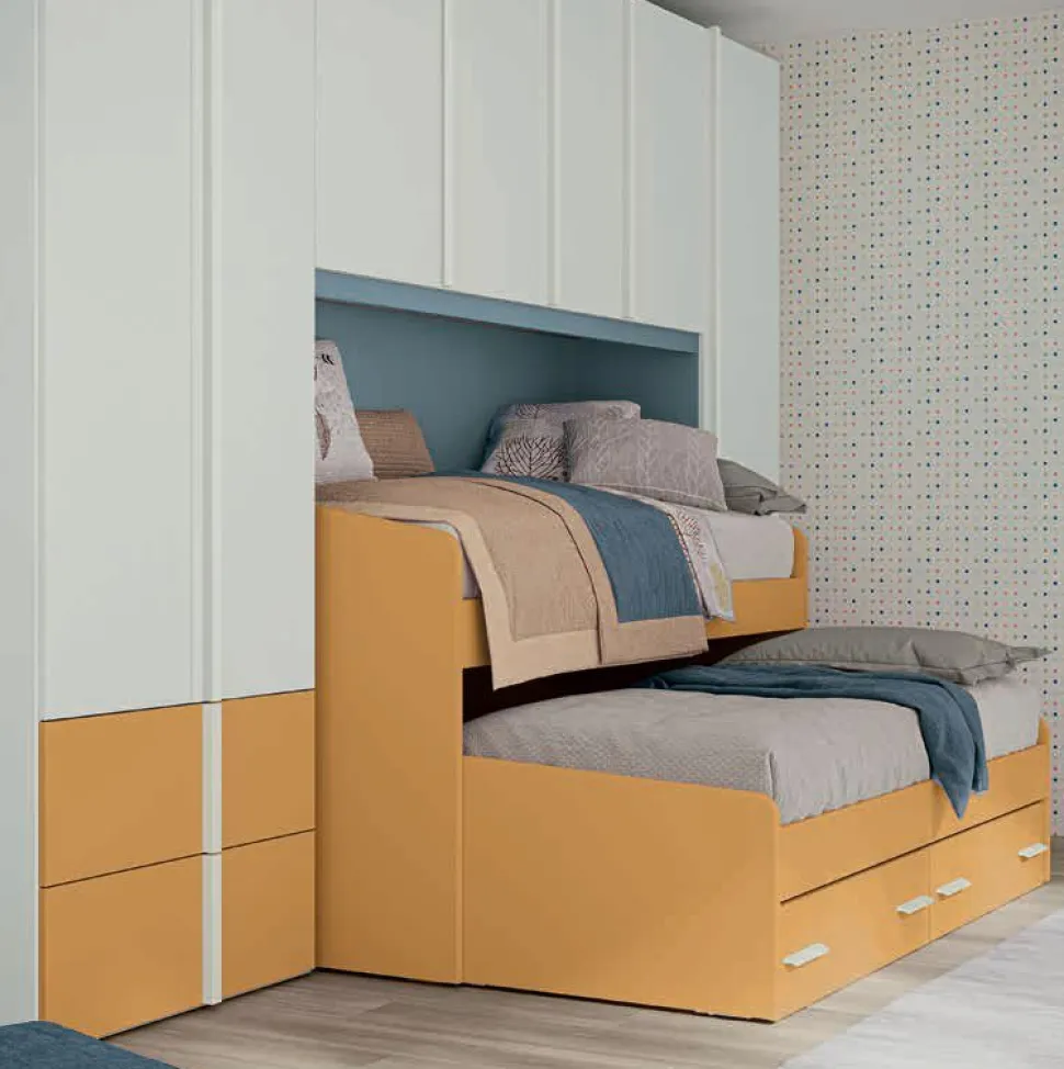 Divano letto singolo 3 posti o con cassettone disponibile in 13 colorazioni