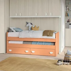 Divano letto singolo 3 posti o con cassettone disponibile in 13 colorazioni