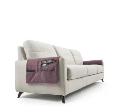 Divano LOREDANA componibile imbottito disponibile in diversi tessuti e colori