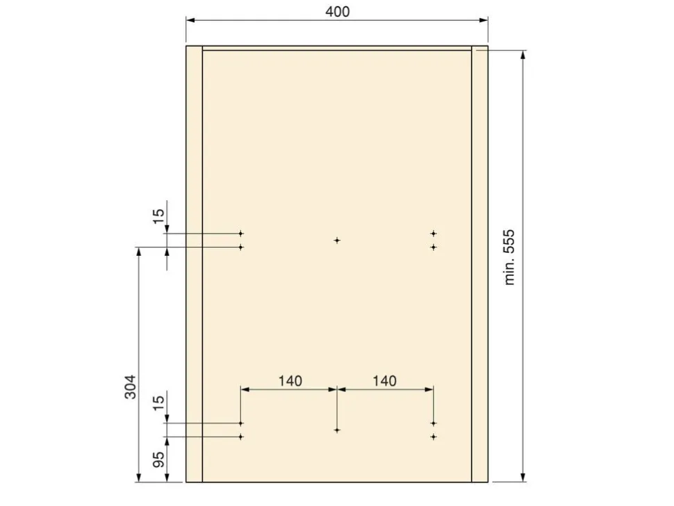 Doppia pattumiera estraibile con apertura manuale per il montaggio sul fondo dei cassetti Recycle 2x35lt