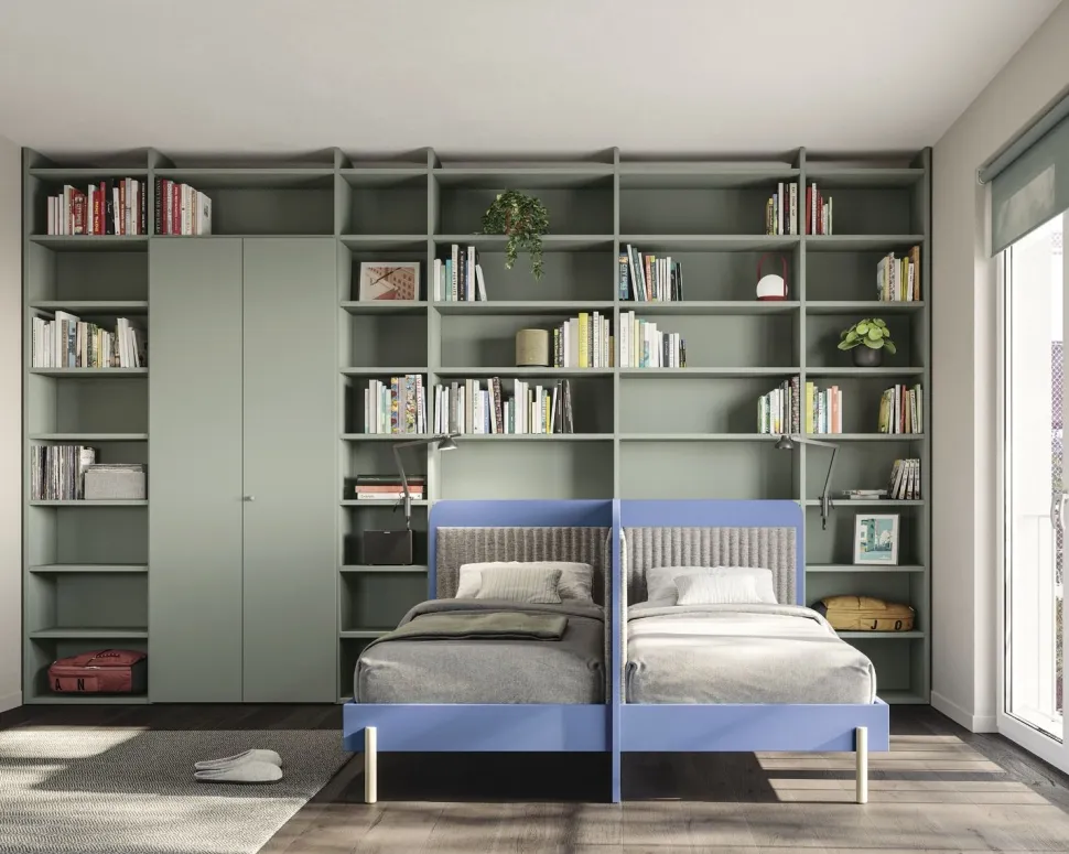 Doppio Letto singolo Dual linea Airone disponibile in vari colori