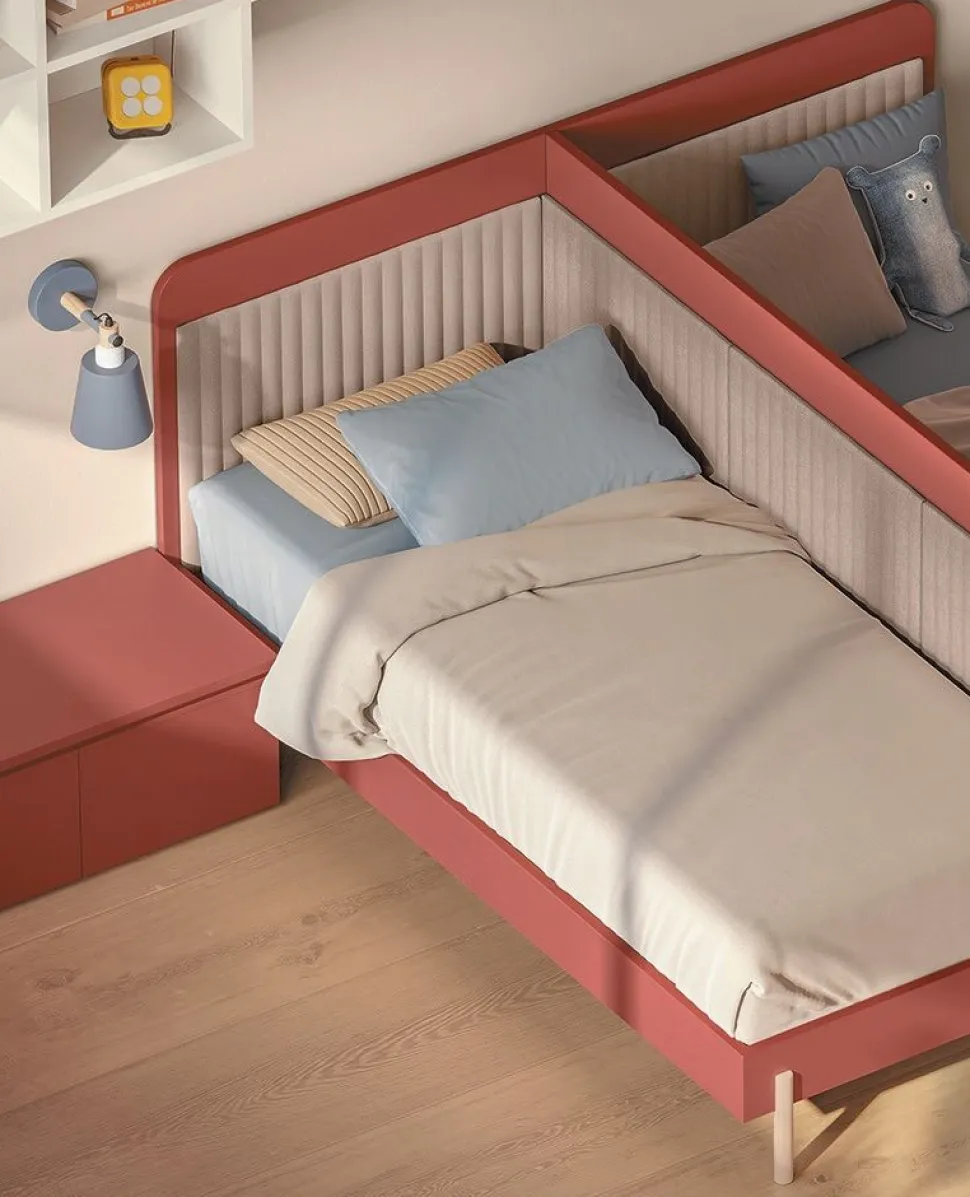 Doppio Letto singolo Dual linea Airone disponibile in vari colori