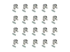 Eccentrici diametro 20 mm e tiranti diametro 6 mm o 8 mm per il montaggio di scaffali