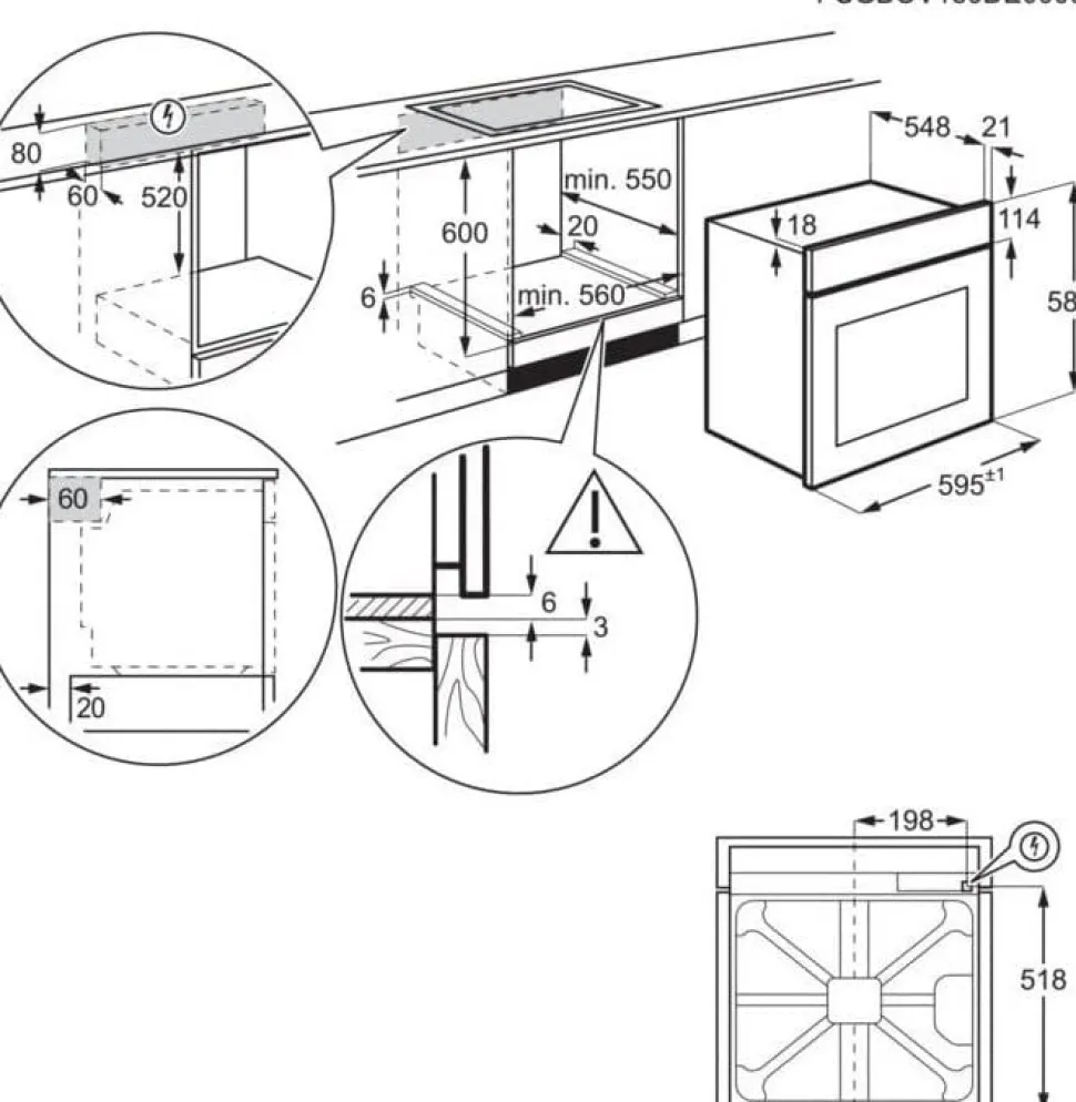Forno ad incasso Electrolux KOFGH400X