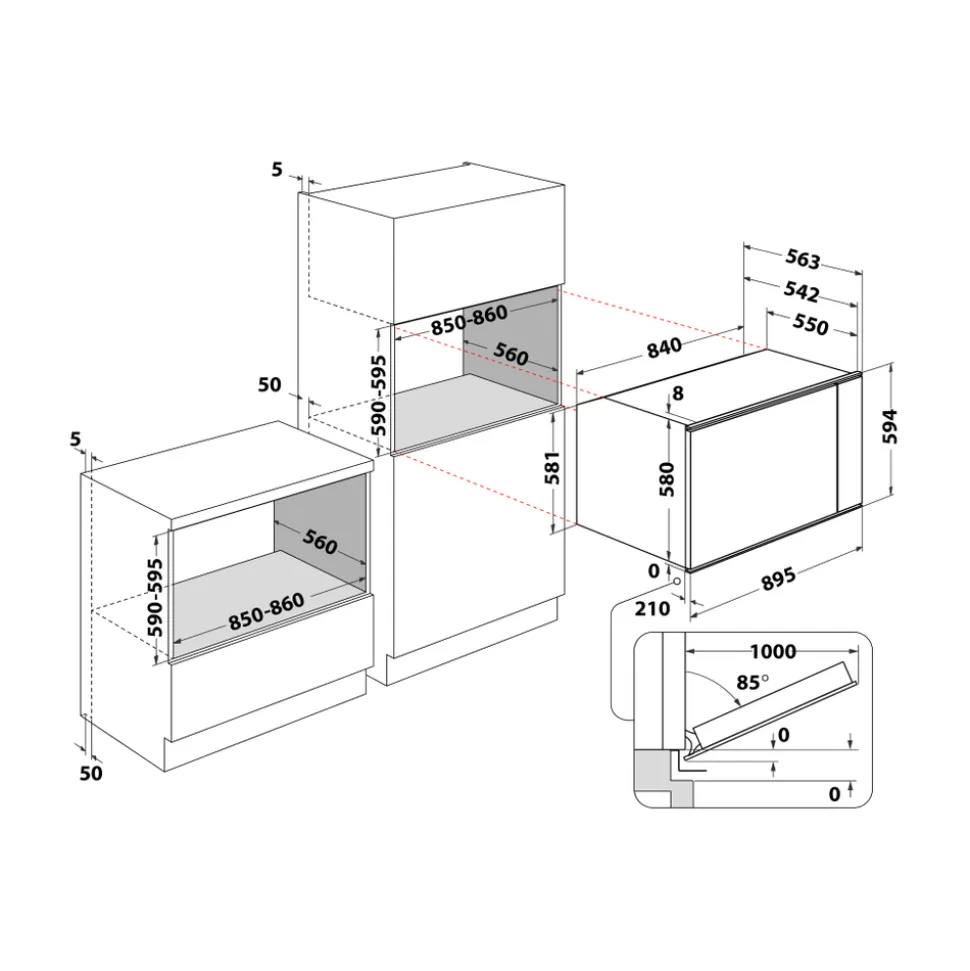 Forno ad incasso Hotpoint MS3744IXHA