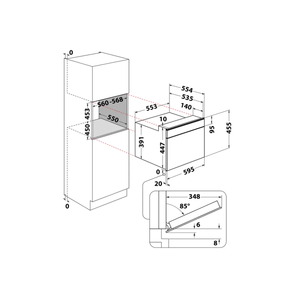 Forno a Microonde ad incasso Whirlpool W11IMW161