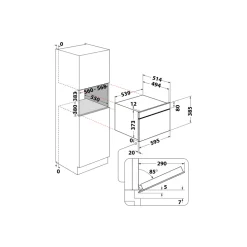 Forno a Microonde ad incasso Whirlpool W9MD260BSS