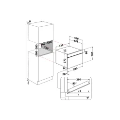 Forno a Microonde ad incasso Whirlpool W7MD440NB