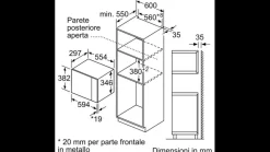 Forno a microonde da incasso Bosch BFL524MS0