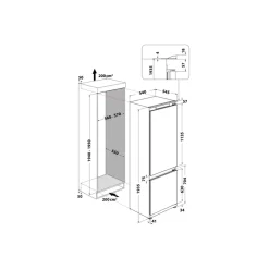 Frigorifero combinato da incasso Whirlpool ART96101