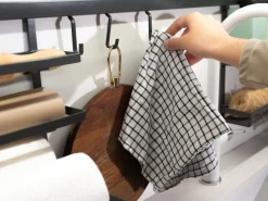 Ganci da parete per un profilo in alluminio Titane per appendere gli accessori da cucina