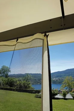 Gazebo 3x4 m in Alluminio Antracite pali Triangolari 100x130 mm