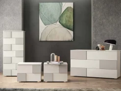 Gruppo Notte Completo June Già Montato (4 Pezzi) - Colori e Finiture Laccate Personalizzabili