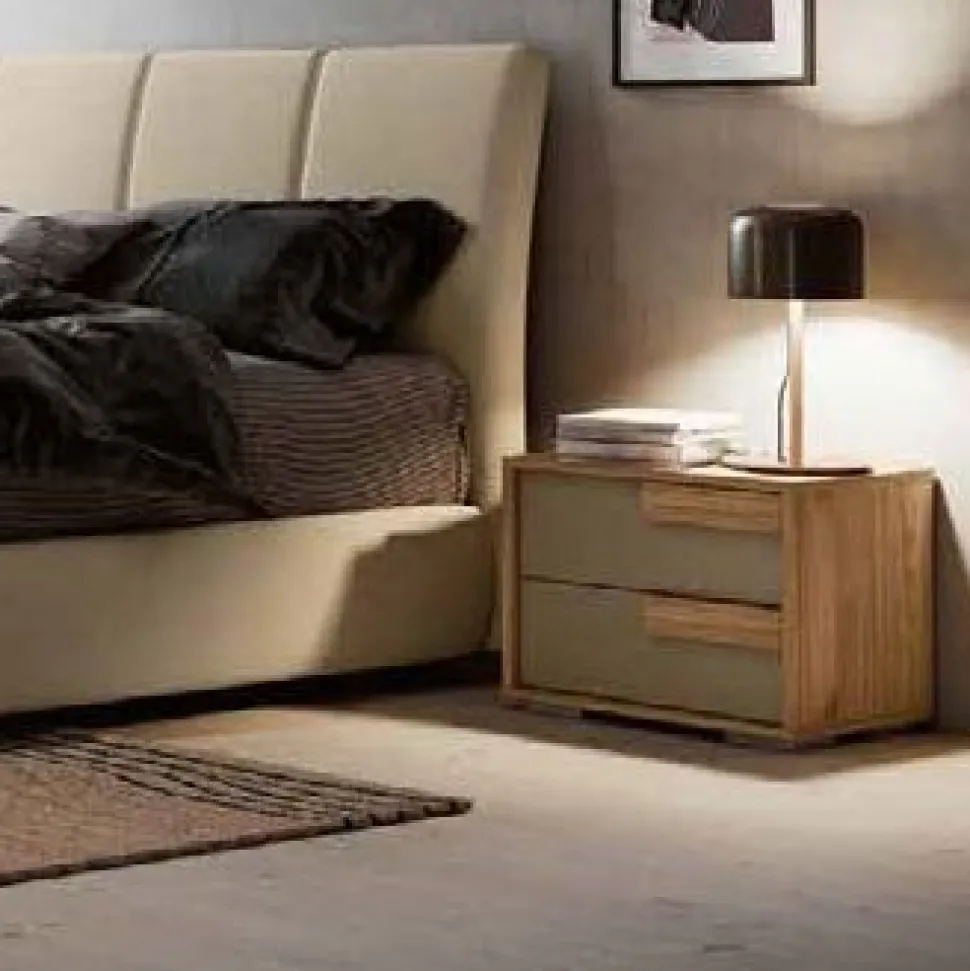 Gruppo Notte Moderno Aurora con Maniglia in MDF (Colori Personalizzabili)