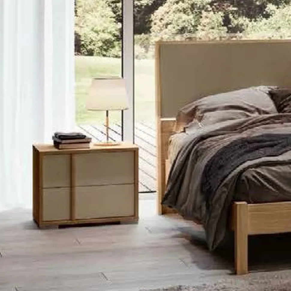 Gruppo Notte Moderno Aurora con Maniglia in MDF (Colori Personalizzabili)
