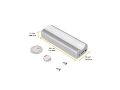 Illuminazione a LED Rigel ricaricabile con USB per cassetti interni con sensore di vibrazione