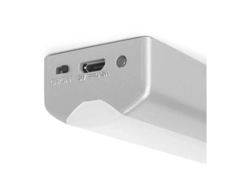 Illuminazione a LED Rigel ricaricabile con USB per cassetti interni con sensore di vibrazione