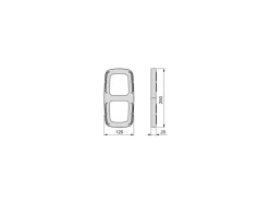 Inserti laterali per appendiabiti Sling, Tecnoplastica,disponibile in 3 colori