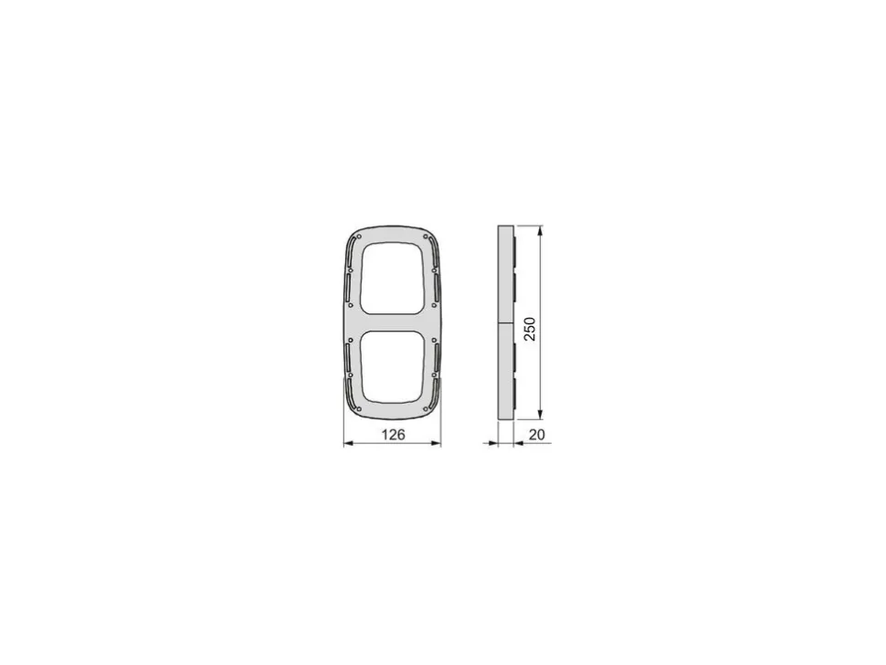 Inserti laterali per appendiabiti Sling, Tecnoplastica,disponibile in 3 colori
