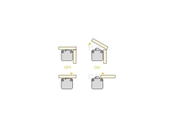 Interruttori per accensione automatica disponibile in 2 colori