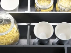 Kit di accessori divisori per interno cassetti Vertex-Concept, larghezza 900 mm, Alluminio e Tecnoplastica, Grigio antracite o Bianco