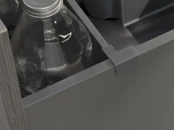 Kit di accessori divisori per interno cassetti Vertex-Concept, larghezza 900 mm, Alluminio e Tecnoplastica, Grigio antracite o Bianco