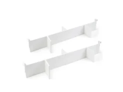 Kit di accessori divisori per interno cassetti Vertex-Concept, larghezza 900 mm, Alluminio e Tecnoplastica, Grigio antracite o Bianco