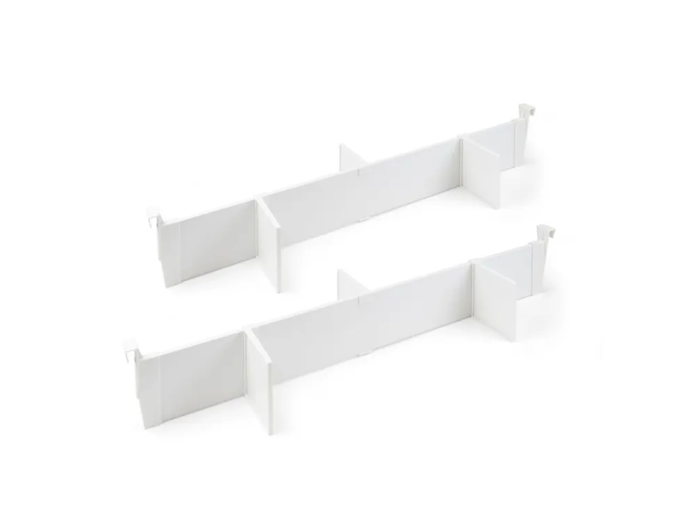 Kit di accessori divisori per interno cassetti Vertex-Concept, larghezza 900 mm, Alluminio e Tecnoplastica, Grigio antracite o Bianco