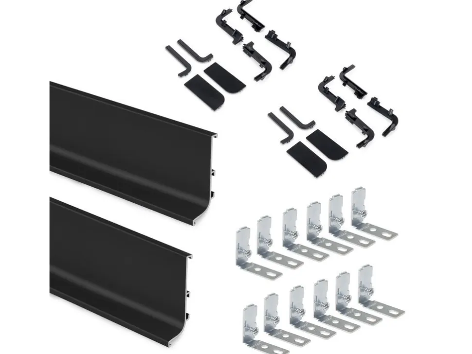 Kit di 2 profili a Gola superiori per mobili da cucina disponibili in 3 colori