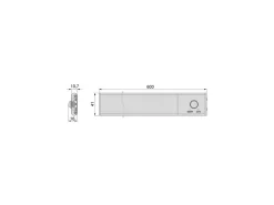 Lampada LED ricaricabile con USB Kaus Black con sensore di movimento disponibile in 3 misure