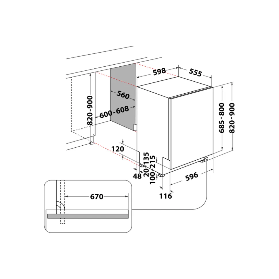 Lavastoviglie Hotpoint HIS5020C a scomparsa Totale 14 coperti