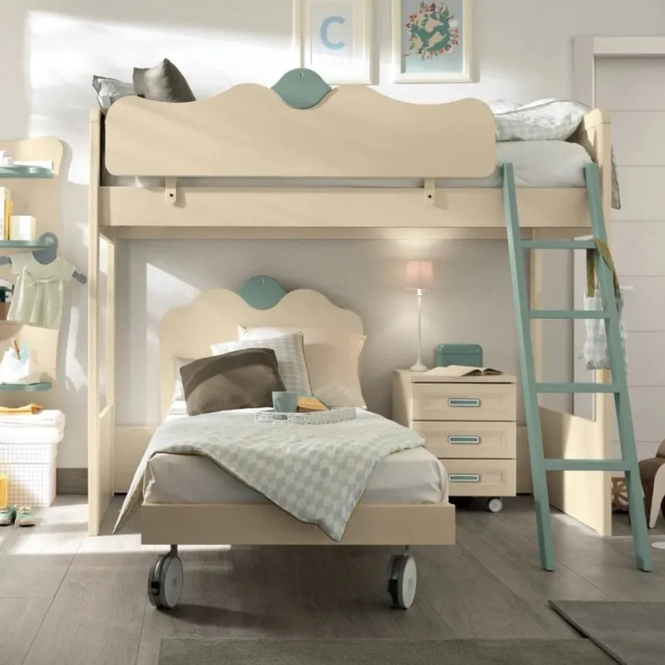 Letto a castello Agata linea Omega disponibile in vari colori